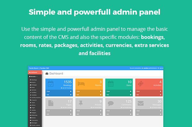 Panda Resort 7 - CMS for Single Hotel - Booking System - 11