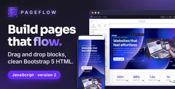 PageFlow: drag and drop page builder