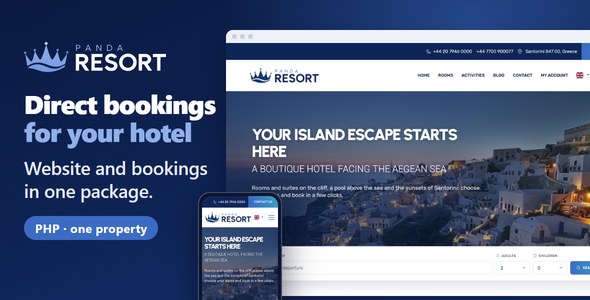 Panda Resort: PHP hotel booking script