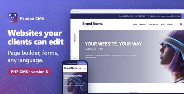 Pandao CMS Pro: multilingual PHP CMS