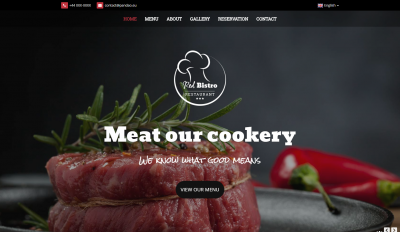 Responsive HTML5 Template for Restaurant